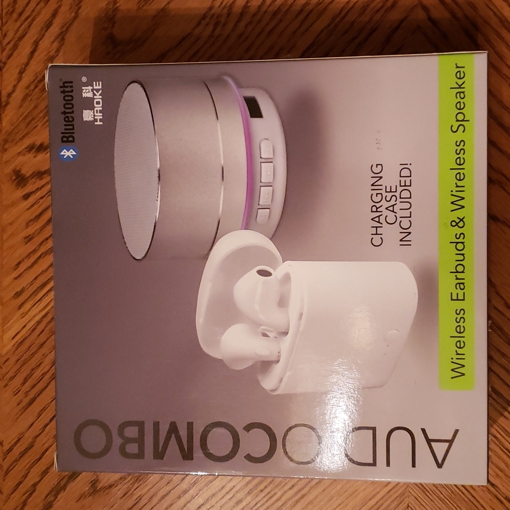 Haoke Wireless Earbuds and Speaker Audio Combo new in box